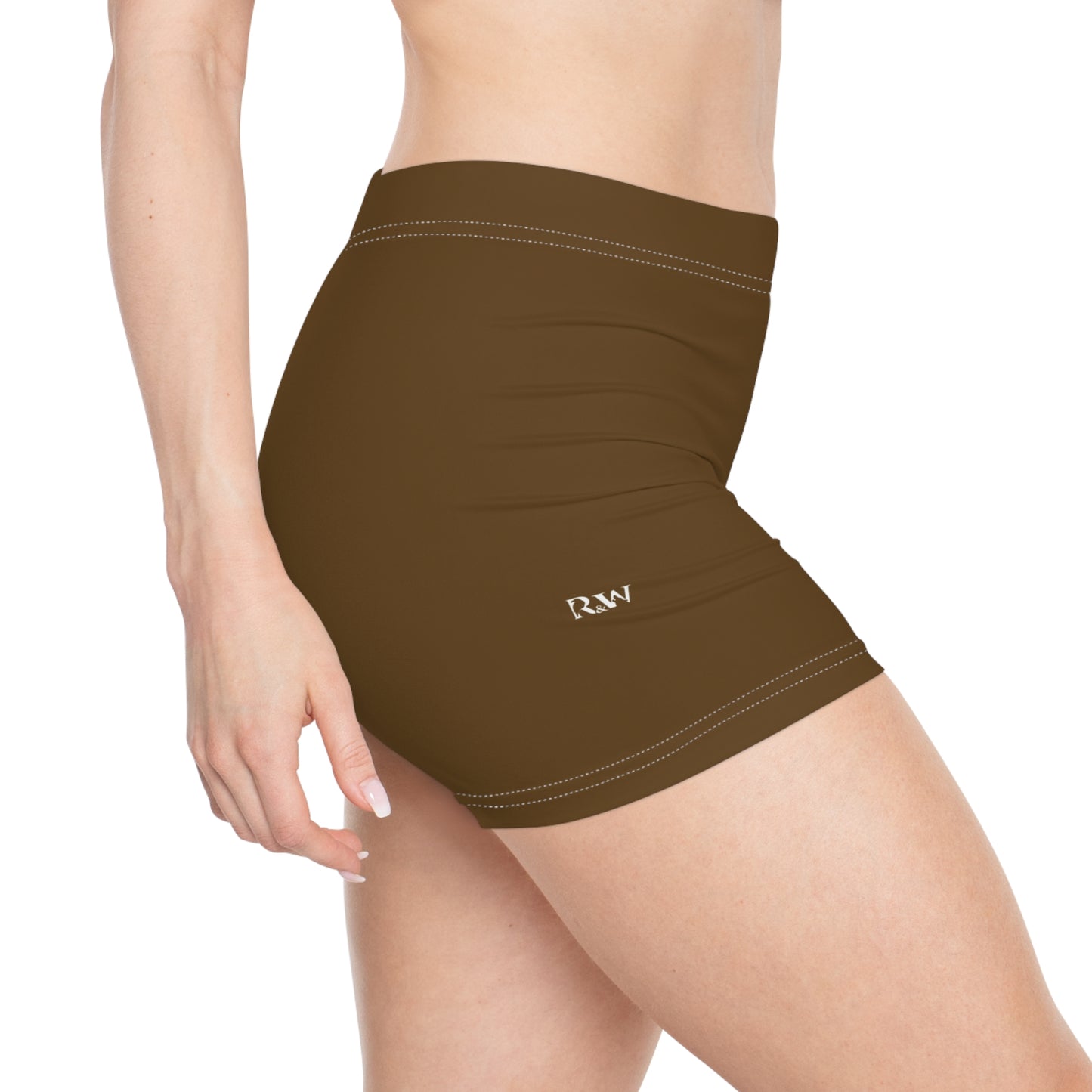 Women's Maduro Marrón Athletic Shorts — Comfortable Activewear