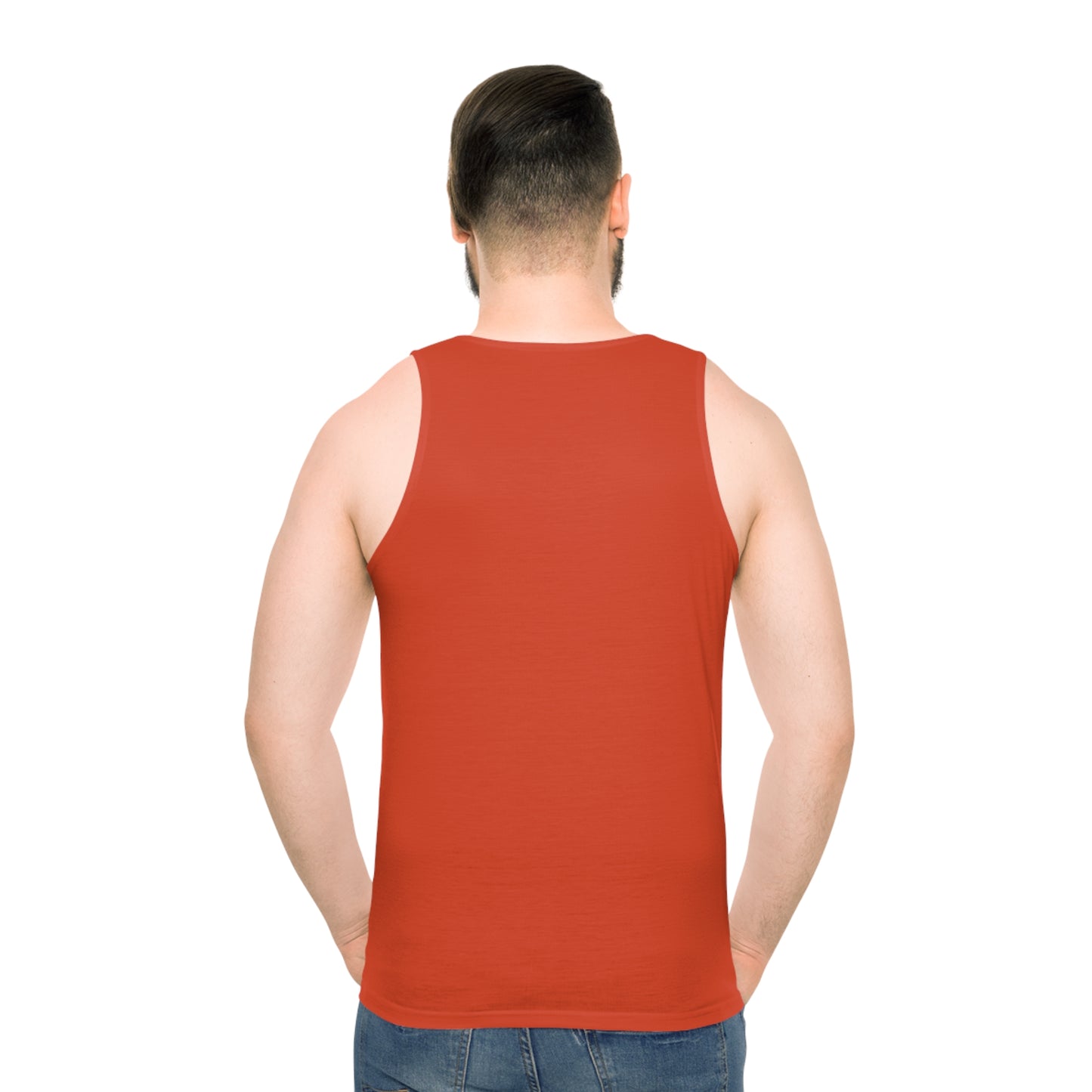 R&W Athletics Unisex Minimalist Tank Top — Rojo Rugiente II