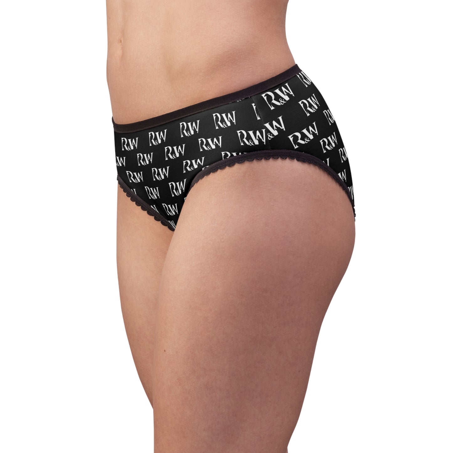 Women's Pattern Briefs — Tarmac Black