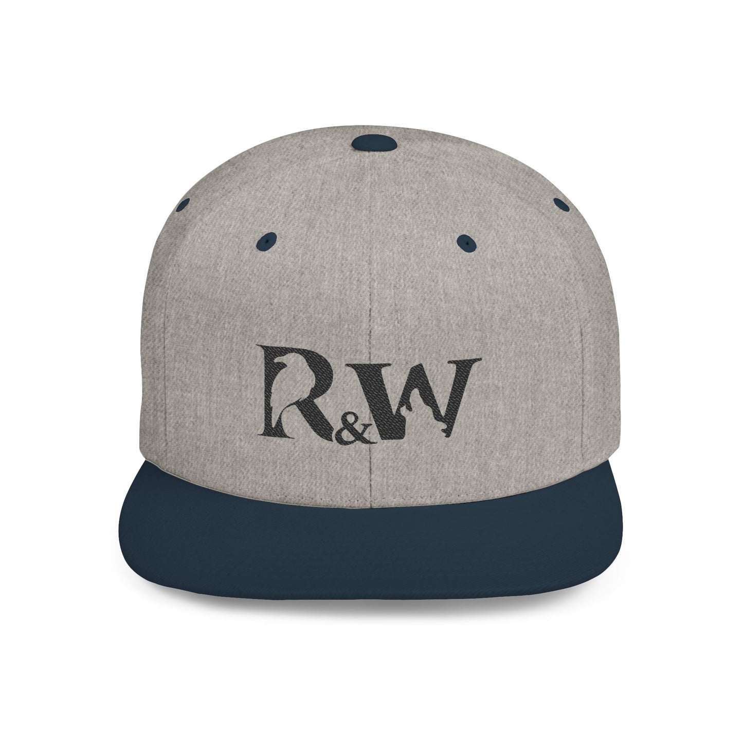 R&W Athletics Distressed Logo Snapback Hat
