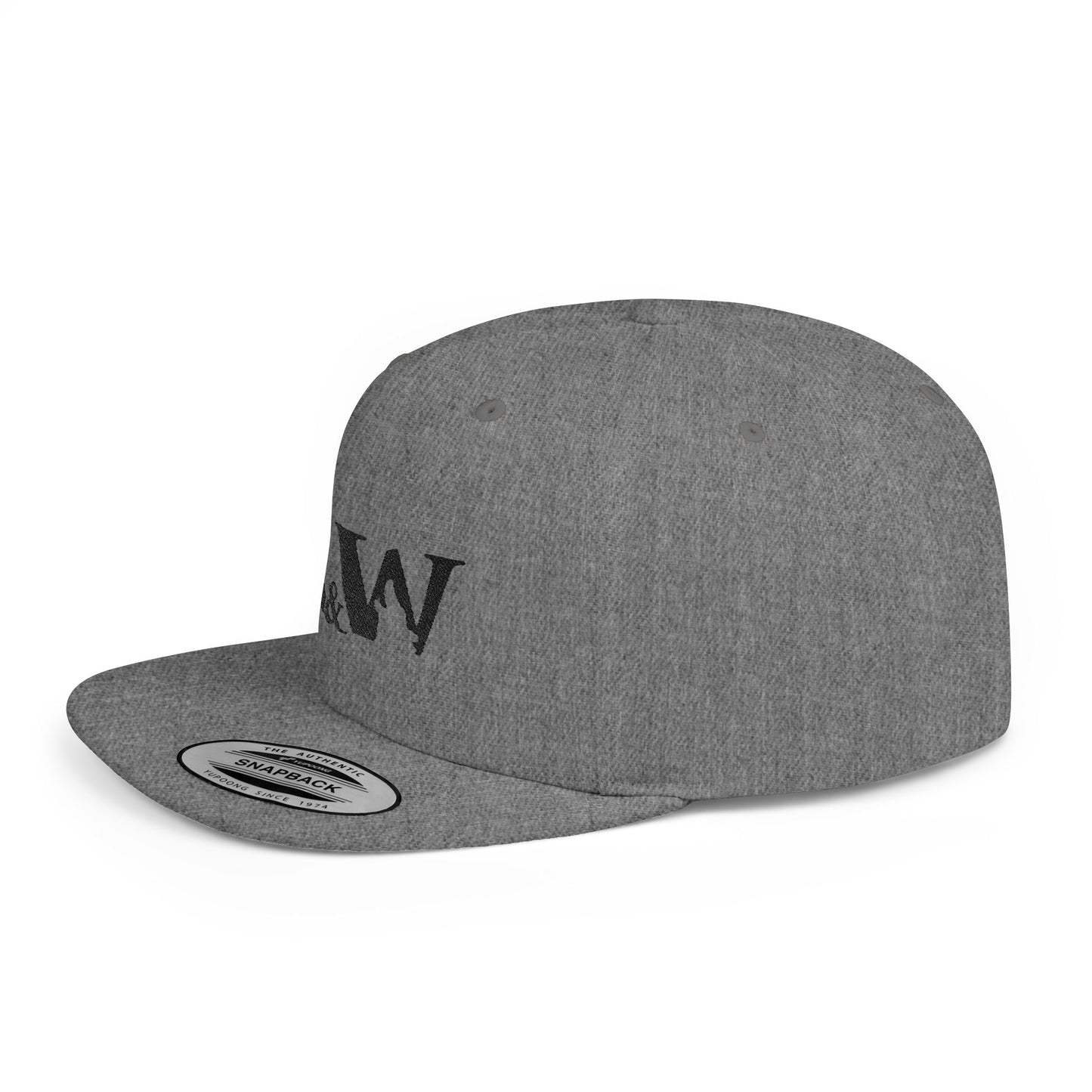R&W Athletics Distressed Logo Snapback Hat