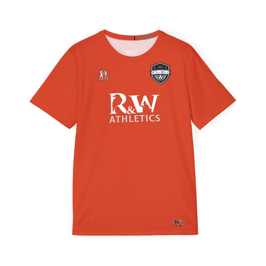 R&W Athletics "Kick Off" Football Shirt/Soccer Jersey - Rojo Rugiente II