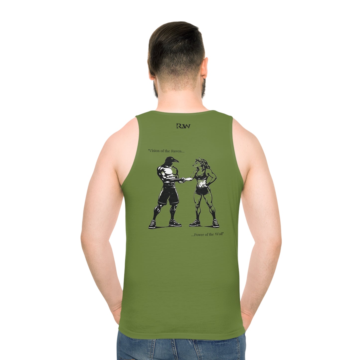 R&W Athletics "Origin Story" Comic-Style Fitness Tank Top — Tomillo Tranquilo
