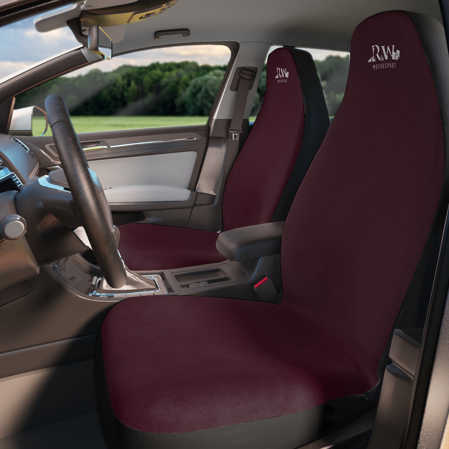 R&W Motorsport Car Seat Covers — Universal Front Seat Protectors Vino Viejo