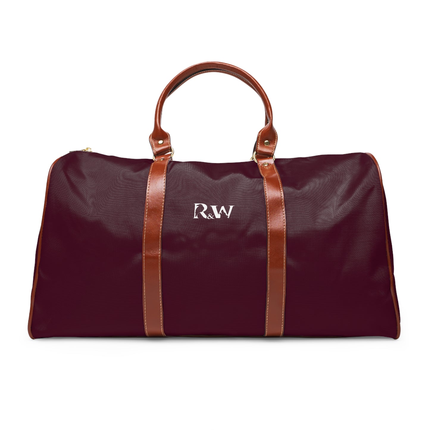 Monogram Waterproof Travel Duffle Bag – Vino Viejo with Brown Trim