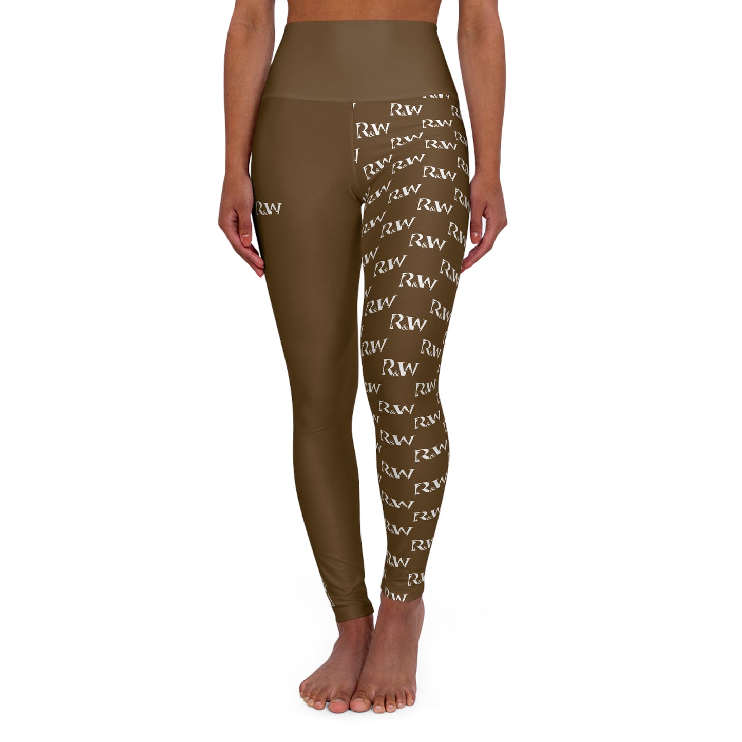 R&W Women's High-Waisted Yoga Leggings — Maduro Marrón