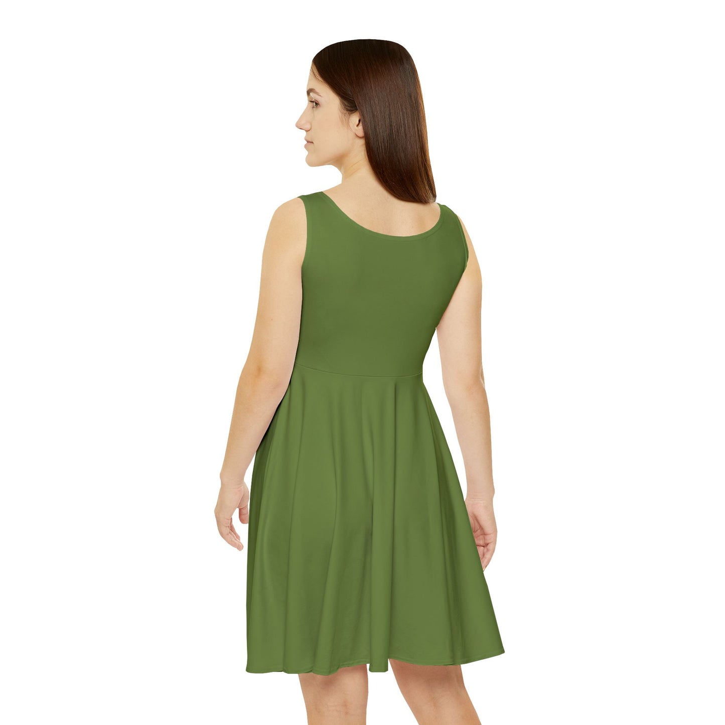 Tomillo Tranquilo Women's Skater Dress — Classic Scoop Neck A-Line Summer Dress