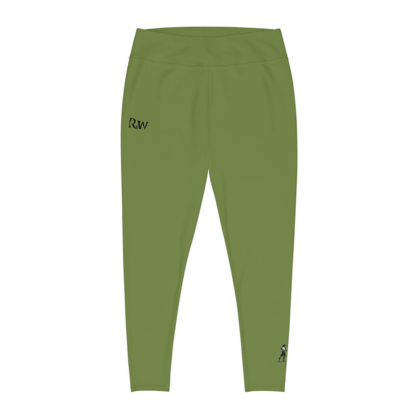 R&W Women's Plus Size Leggings — Minimalist Logo Tomillo Tranquilo