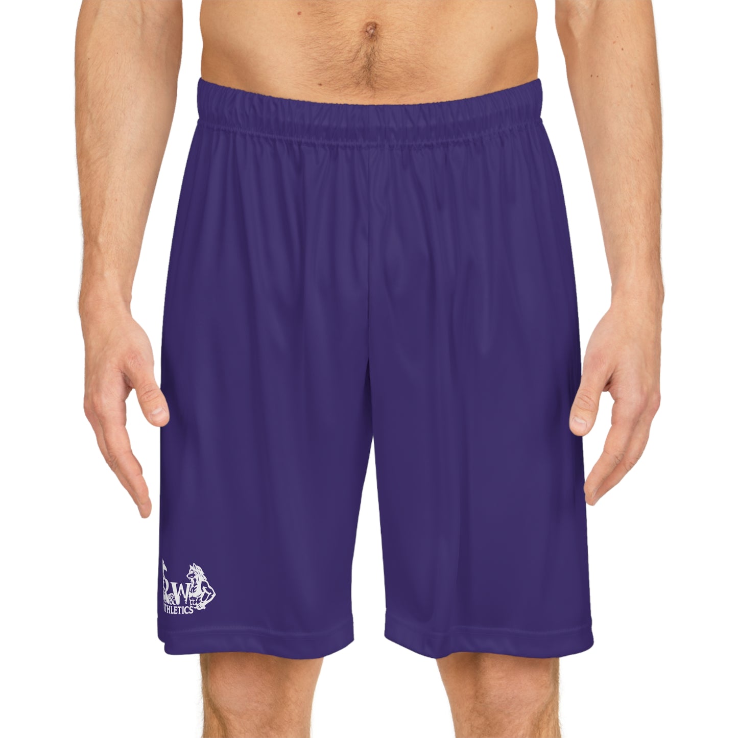 R&W Athletics Teamwork Logo Basketball Shorts—Raven