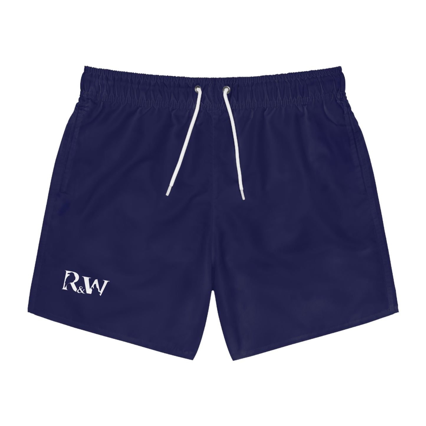 Mens Minimal Logo Swim Trunks — Noble Navy