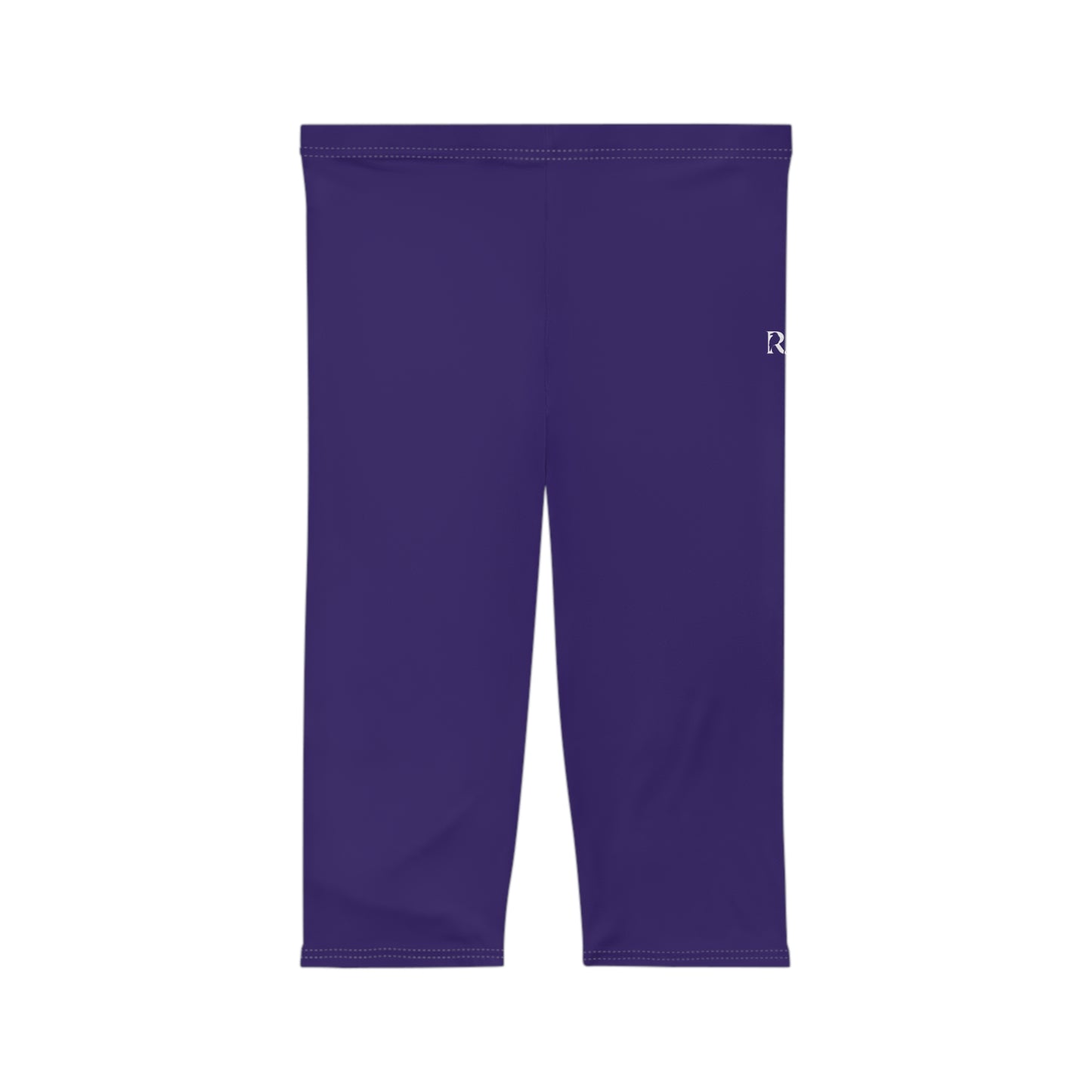 R&W Women's Capri Leggings — Minimalist Logo Raven