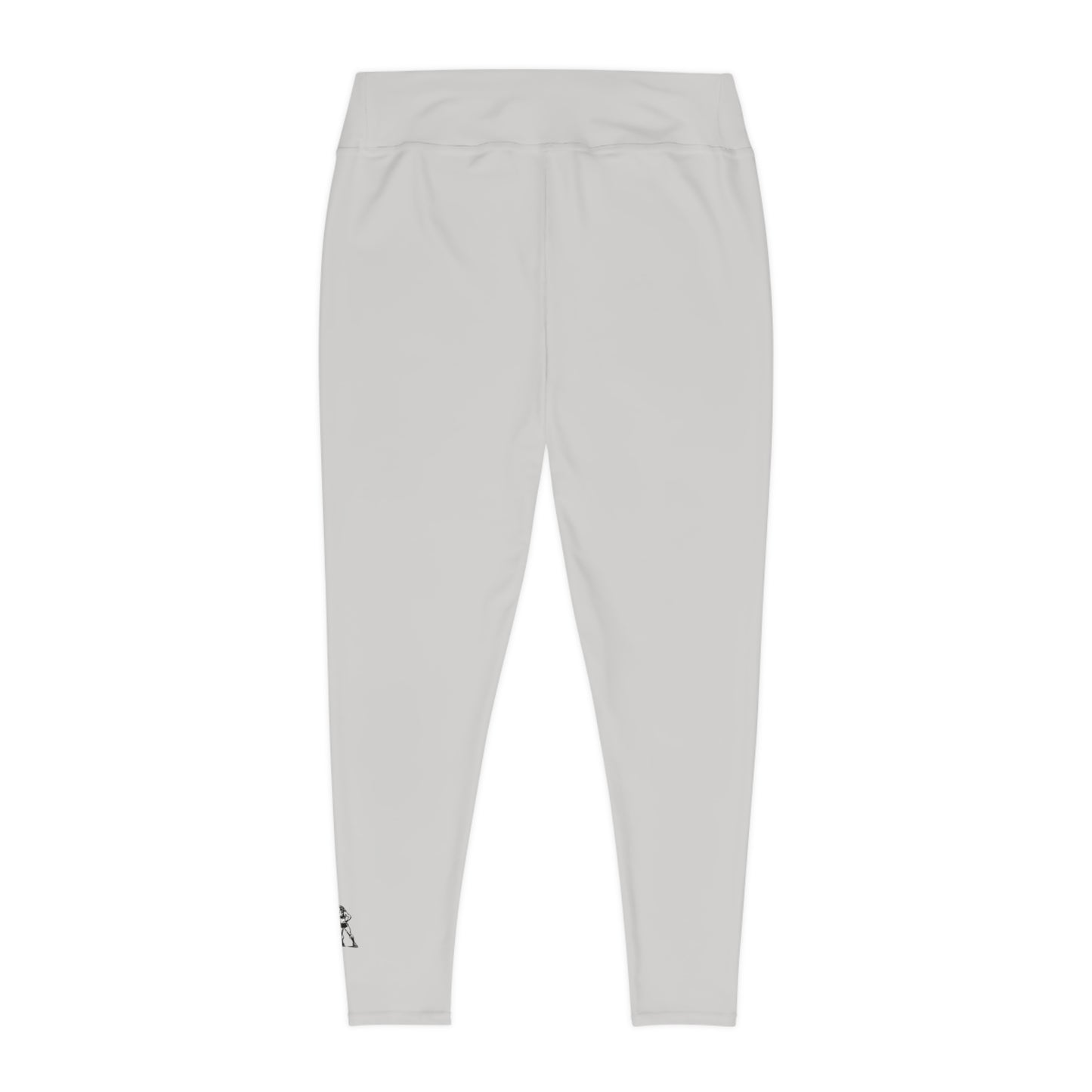 R&W Women's Plus Size Leggings — Minimalist Logo Wolf Grey