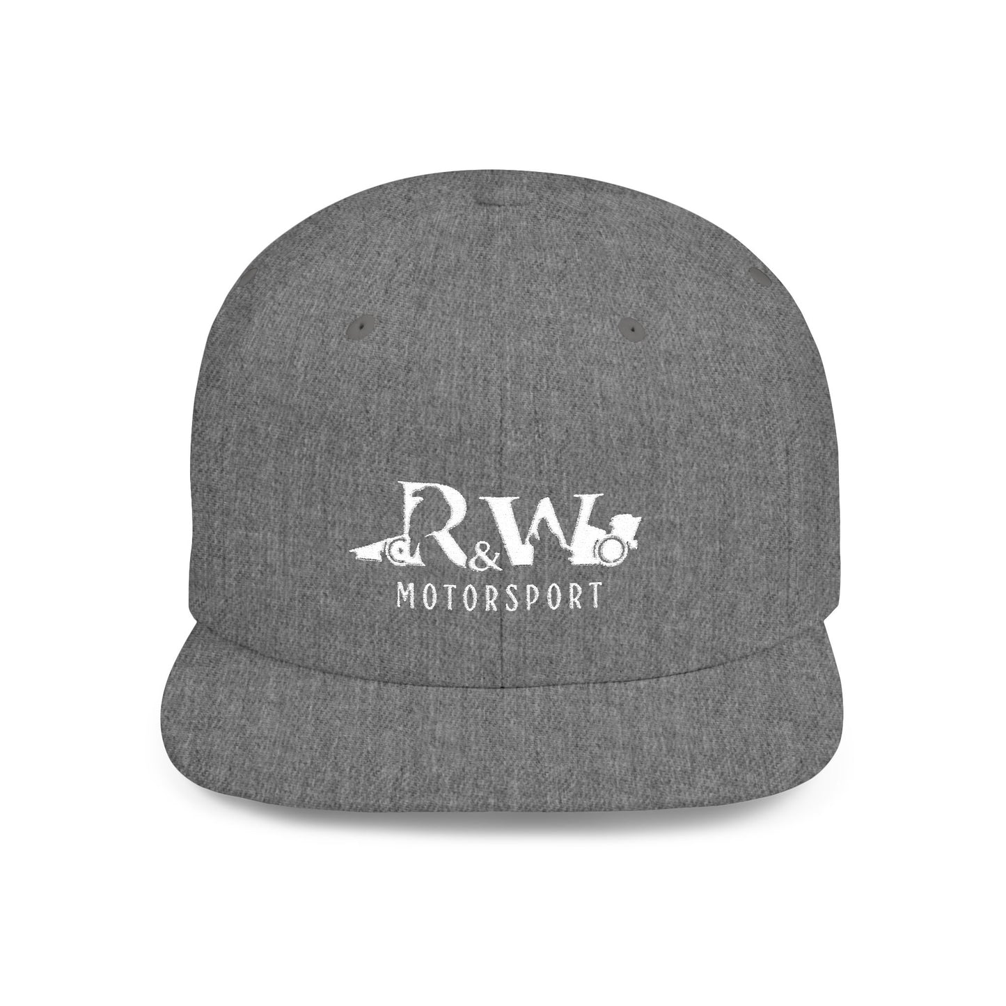 R&W Motorsport Distressed Logo Snapback Hat