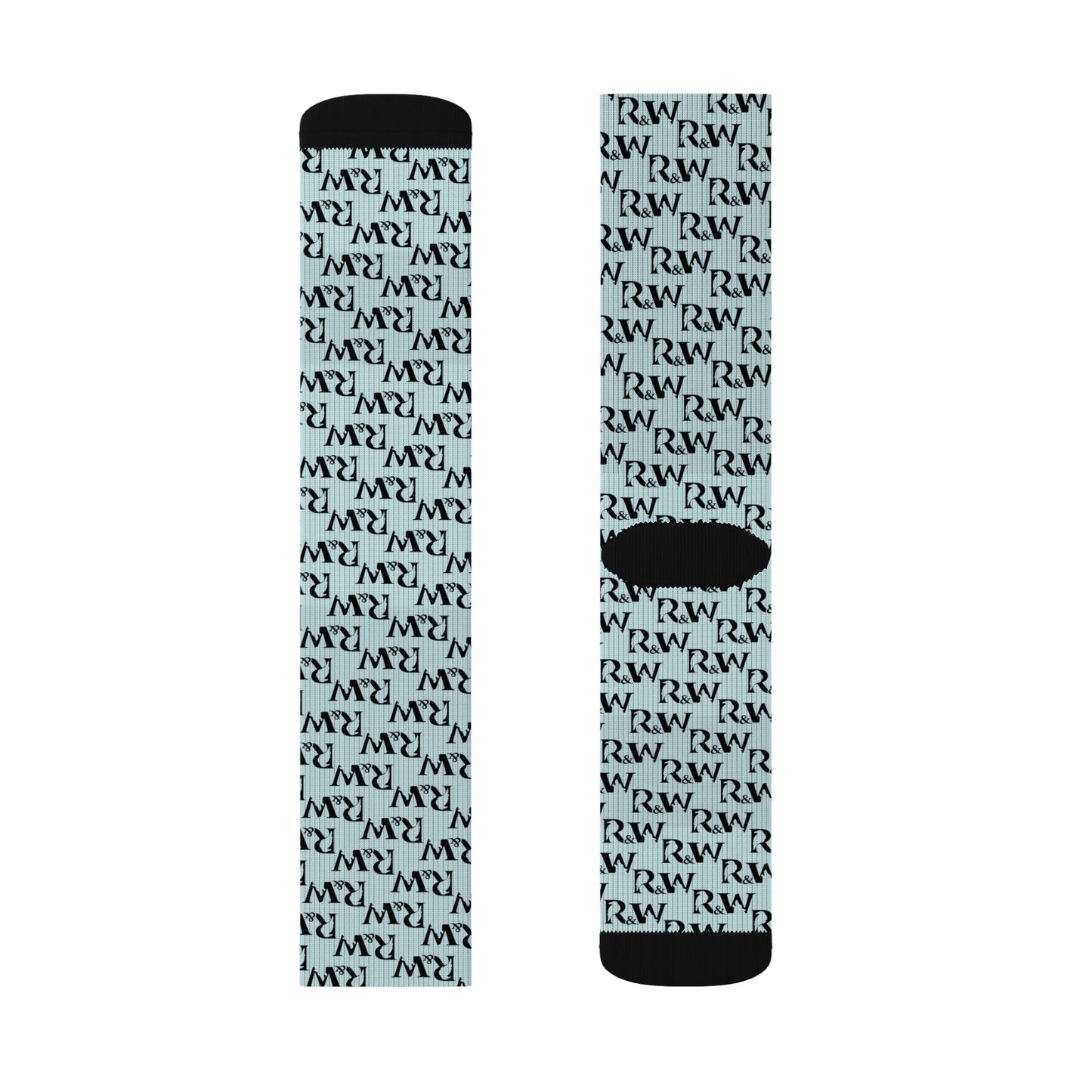 Monogram Pattern Socks — Horizon Crew Socks