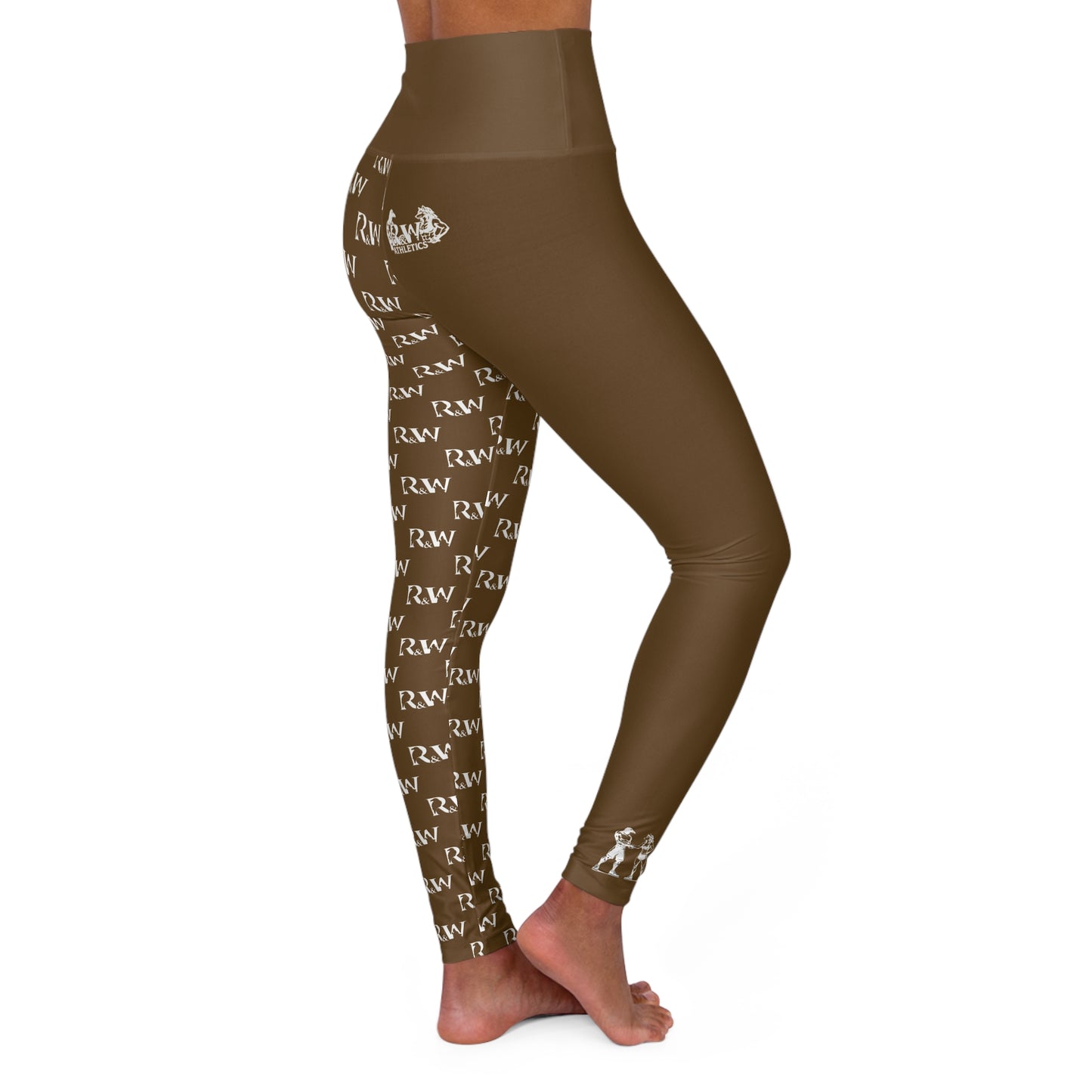 R&W Women's High-Waisted Yoga Leggings — Maduro Marrón