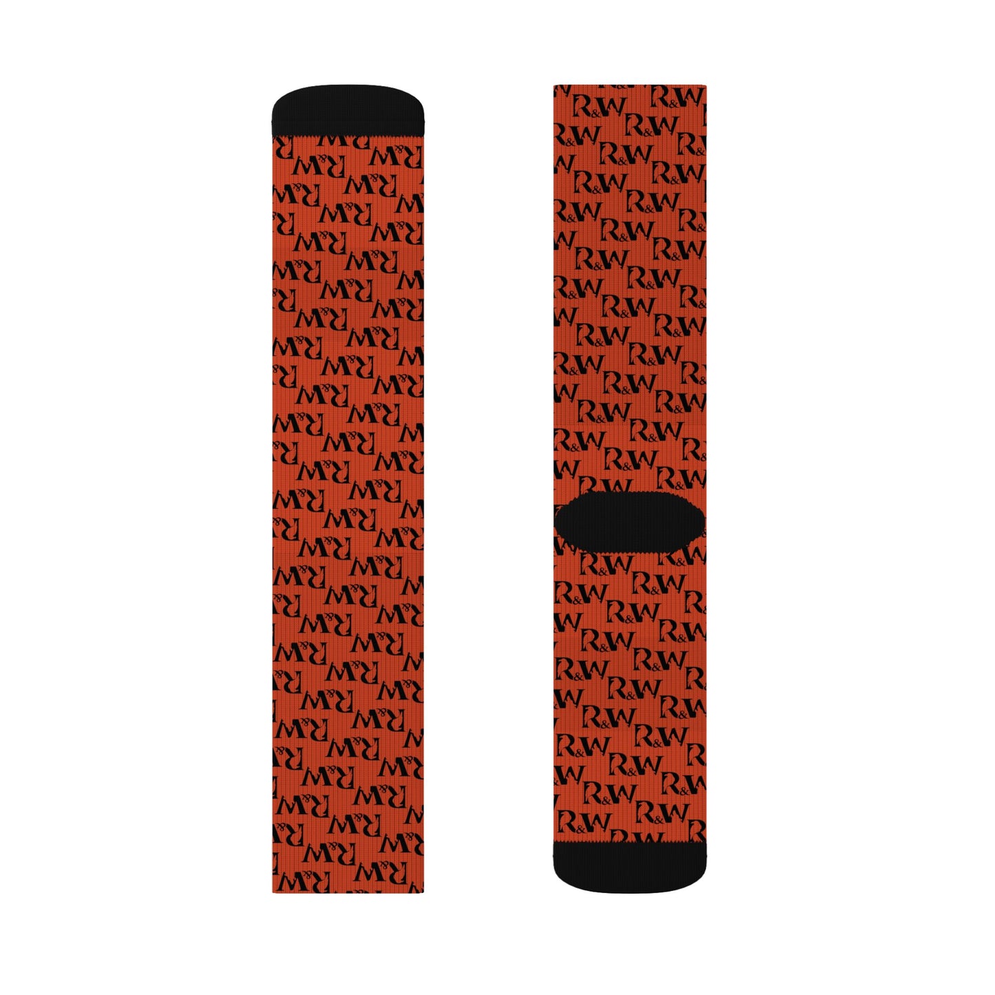 Monogram Pattern Socks — Rojo Rugiente I Crew Socks