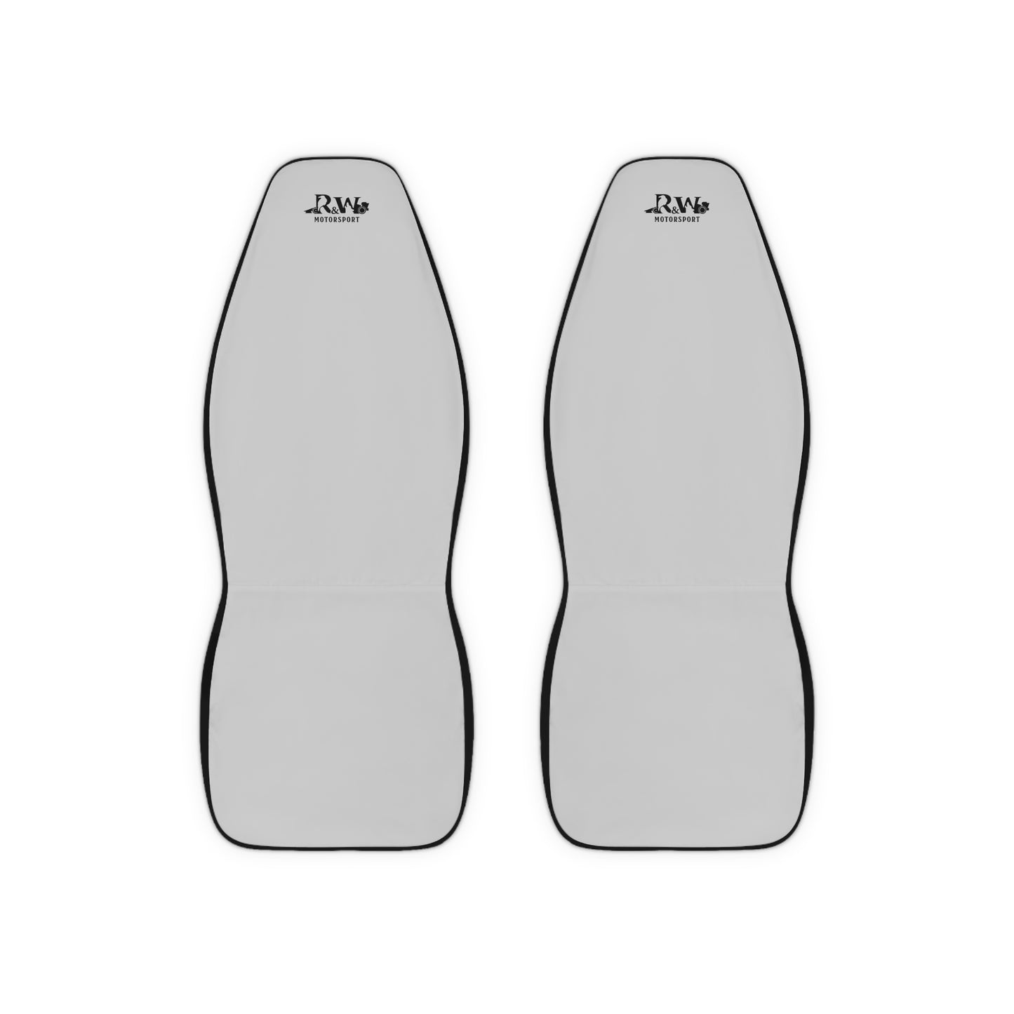 R&W Motorsport Car Seat Covers — Universal Front Seat Protectors - Wolf Grey