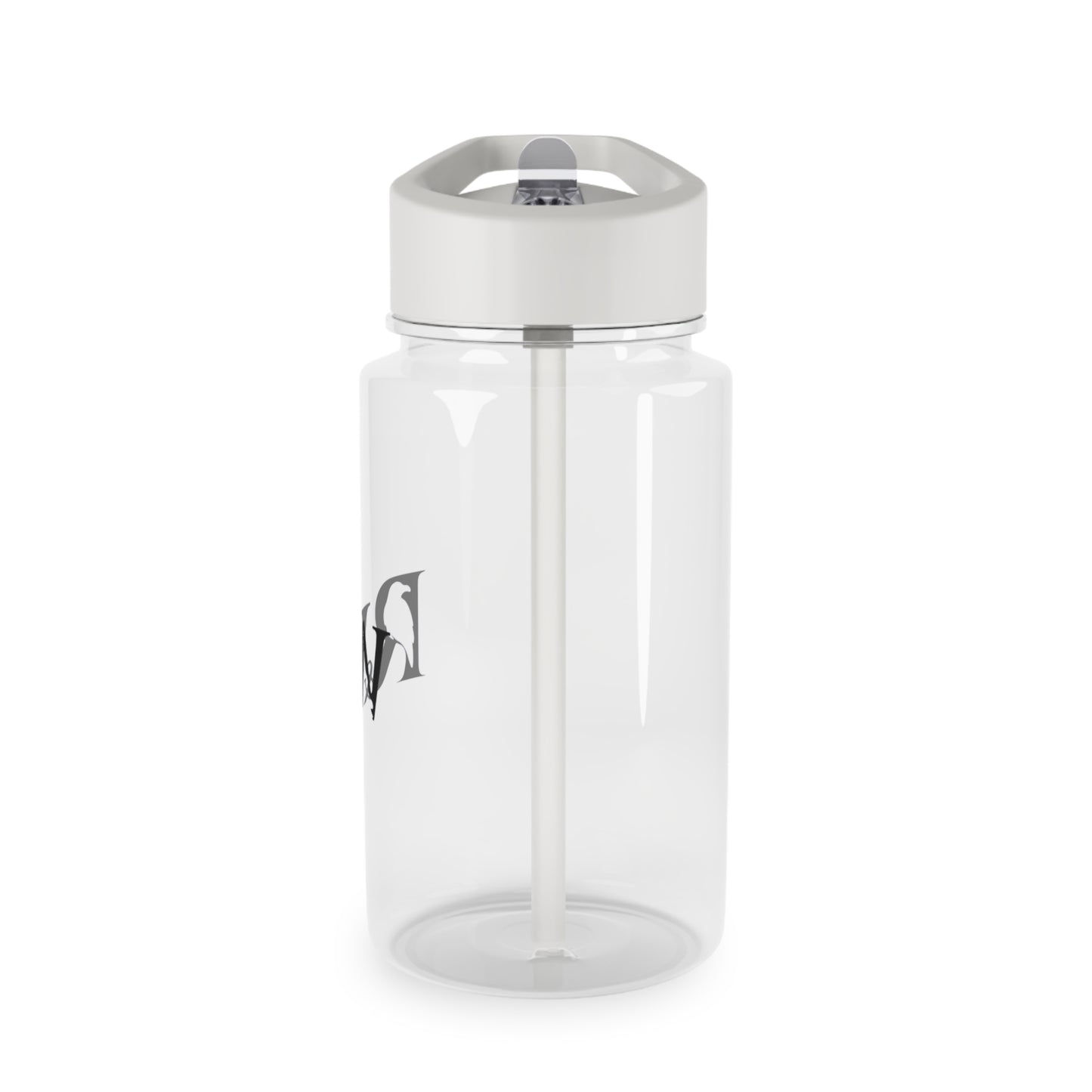 R&W Monogram Tritan Water Bottle – Clear Sports Straw Bottle