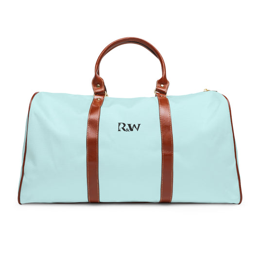 Copy of Monogram Waterproof Travel Duffle Bag – Bella Blanco with Brown Trim