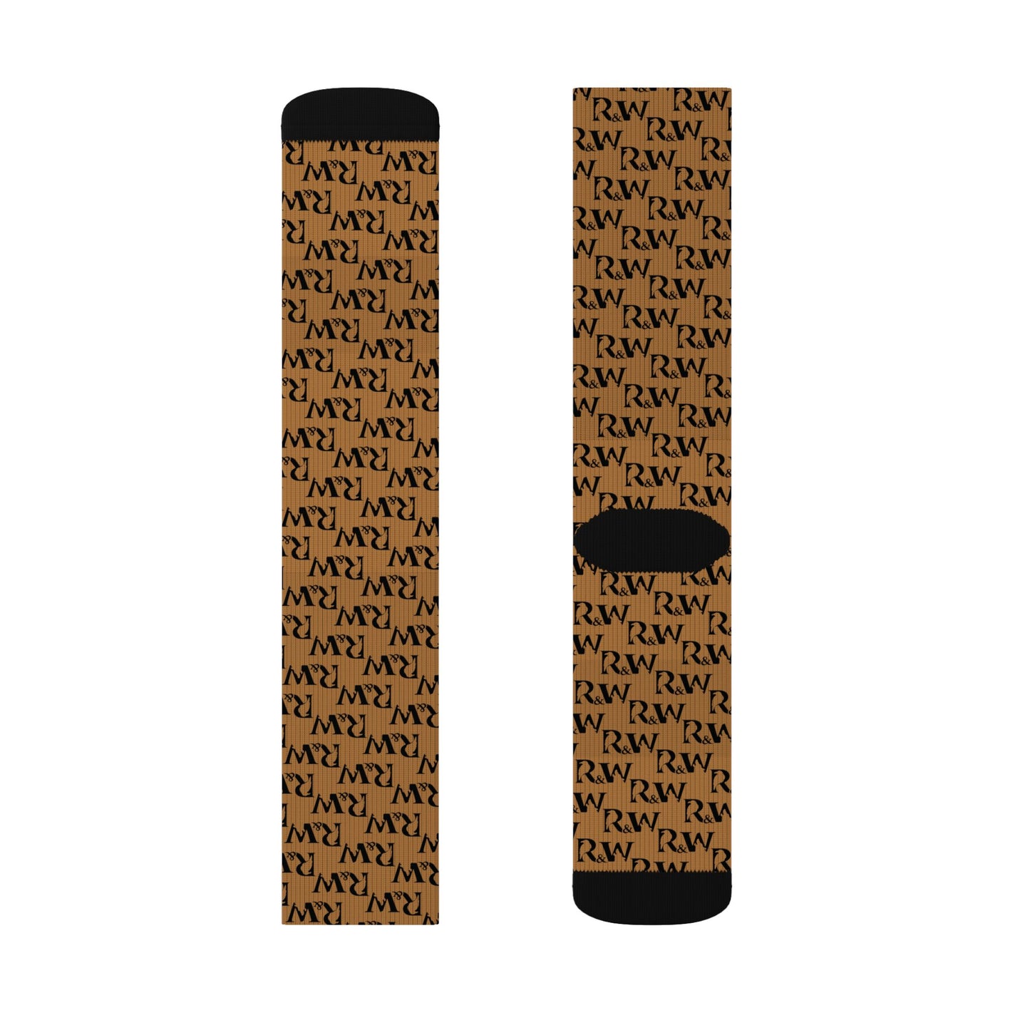 Monogram Pattern Socks — Cuero Cómodo Crew Socks