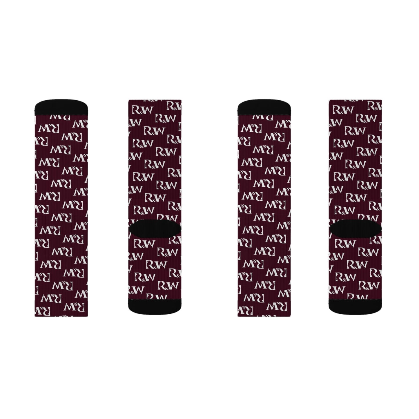 Monogram Pattern Socks — Vino Viejo Crew Socks