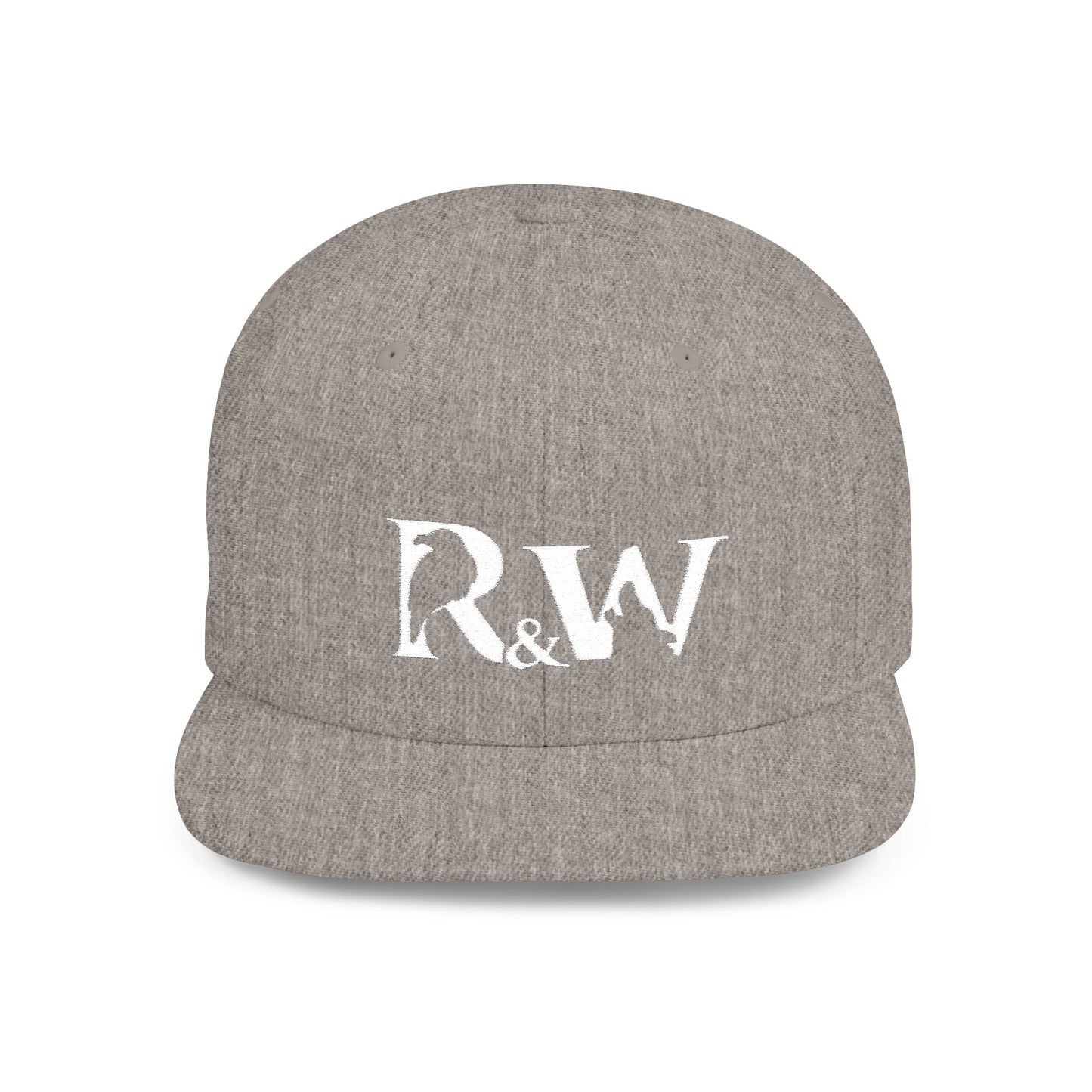 R&W Athletics Distressed Logo Snapback Hat
