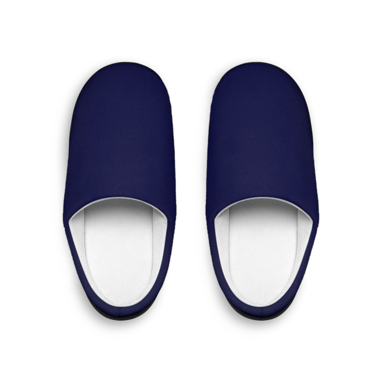 Indoor Slippers — Noble Navy Small Logo Cozy House Shoes for Women