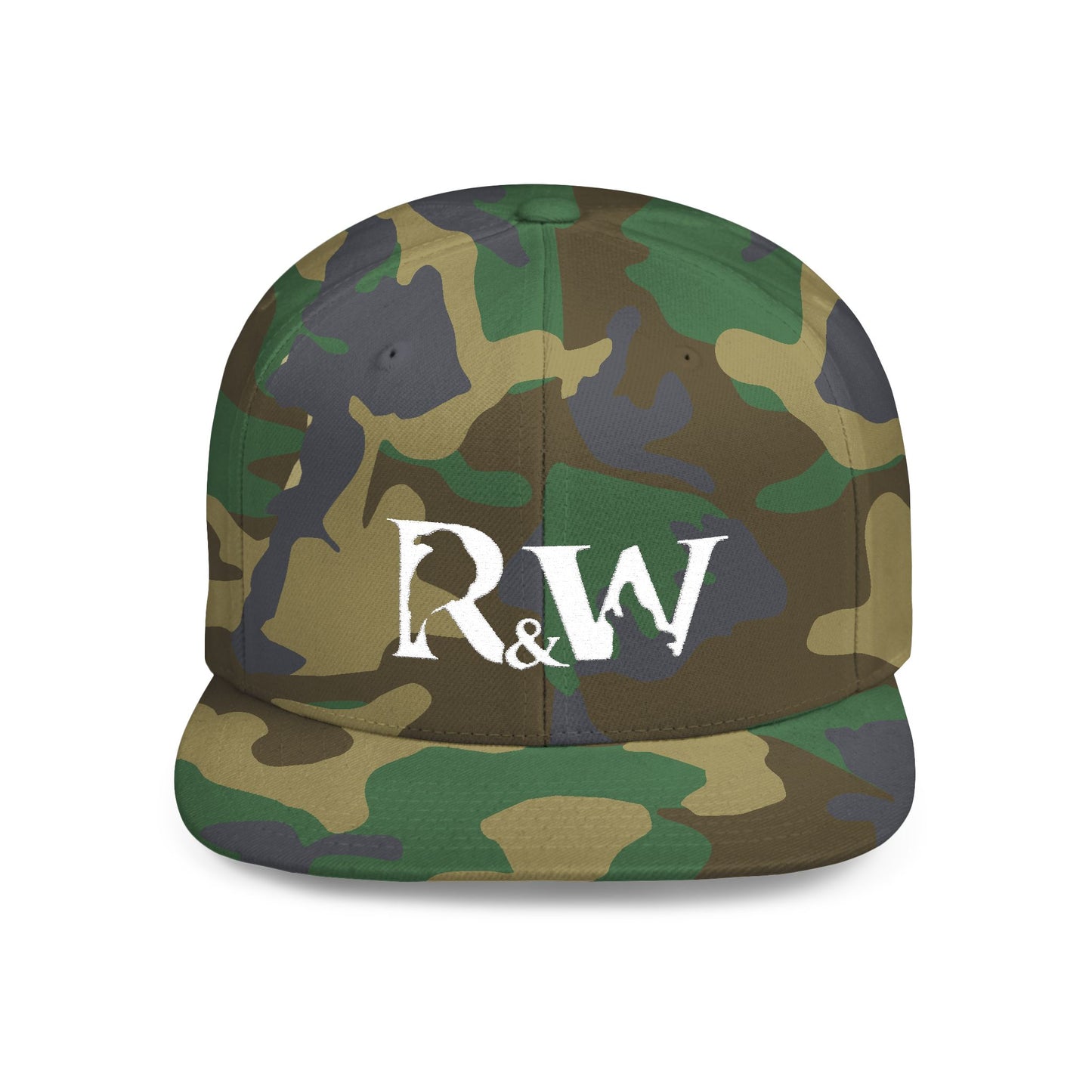 R&W Athletics Distressed Logo Snapback Hat