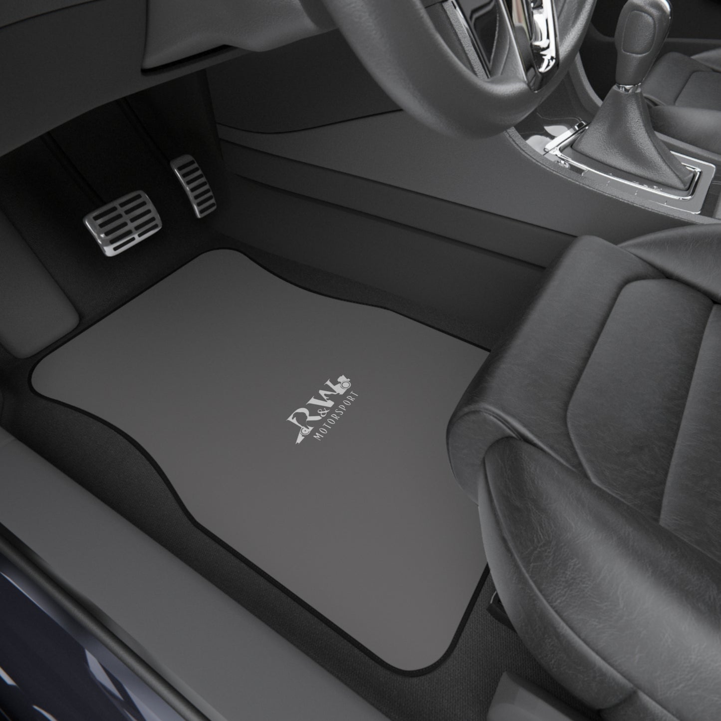 R&W Motorsport Front Car Mats – Asphalt Grey (Front Pair Only)