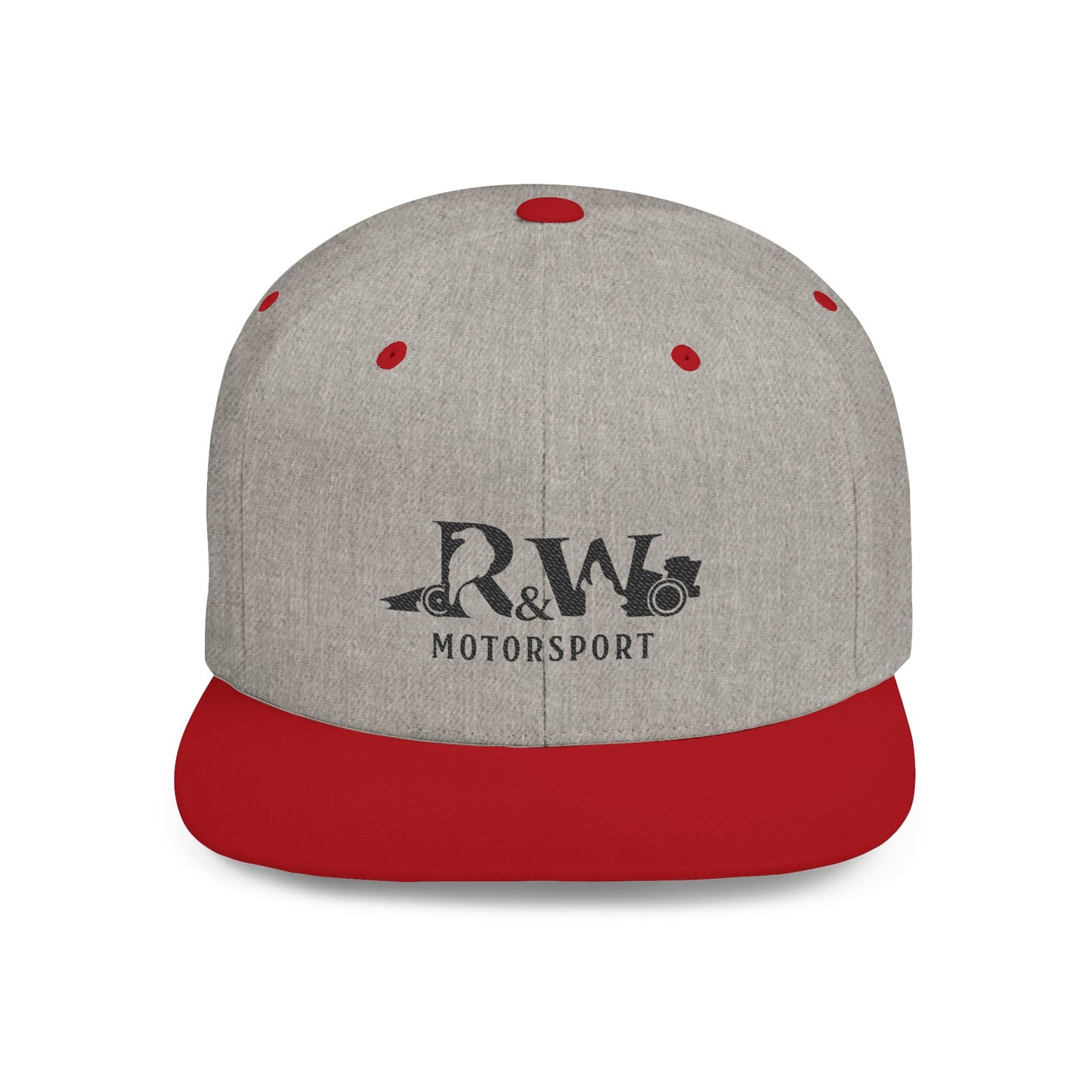 R&W Motorsport Distressed Logo Snapback Hat