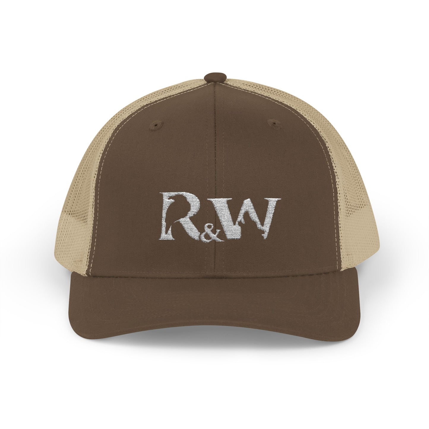 Copy of R&W Athletics Embroidered Mesh Trucker Cap — Vintage Snapback Mesh Hat