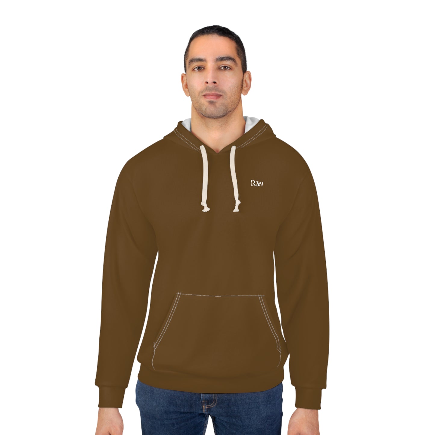 R&W Athletics Minimalist Logo Hoodie (Maduro Marrón)