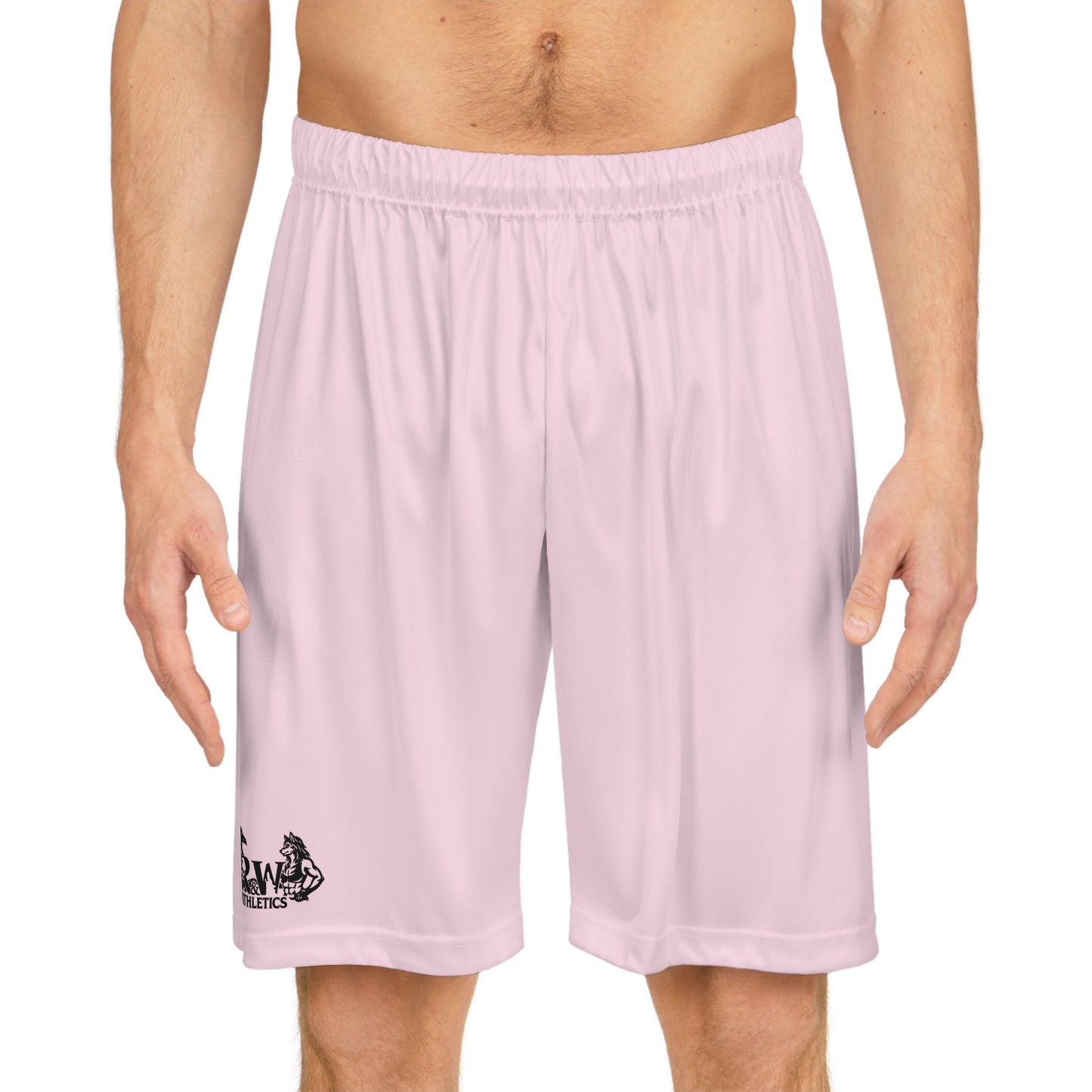 R&W Athletics Teamwork Logo Basketball Shorts—Performance Pink