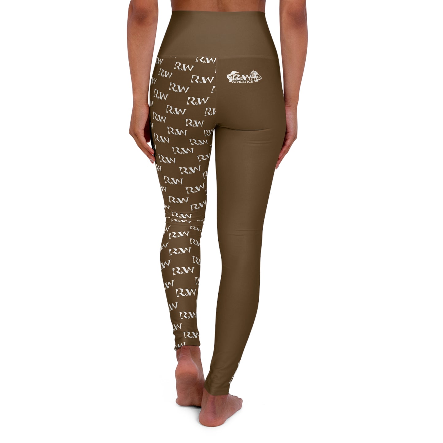 R&W Women's High-Waisted Yoga Leggings — Maduro Marrón