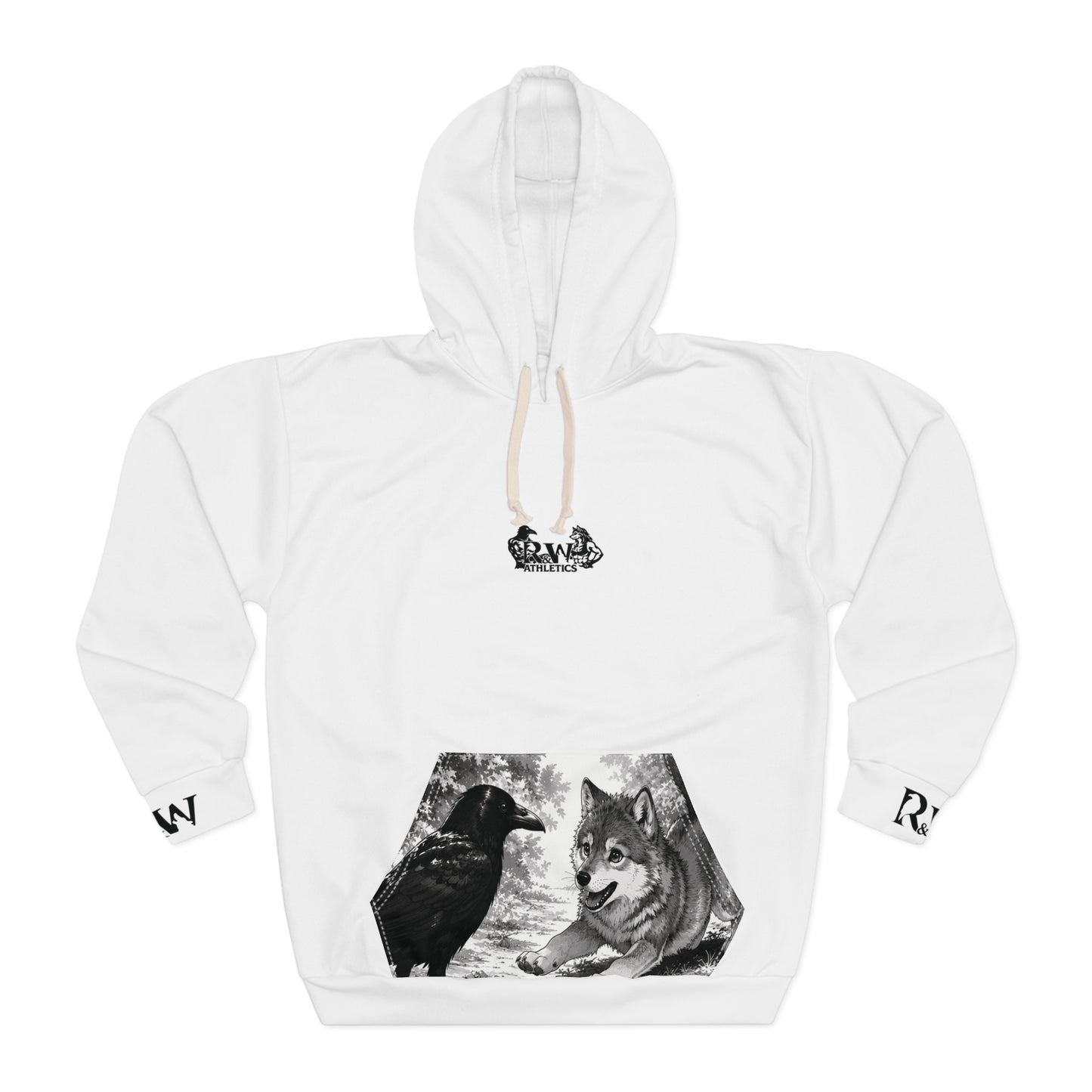 R&W Athletics Graphic Hoodie — "Origin Story" Panda Comic Panel Pullover