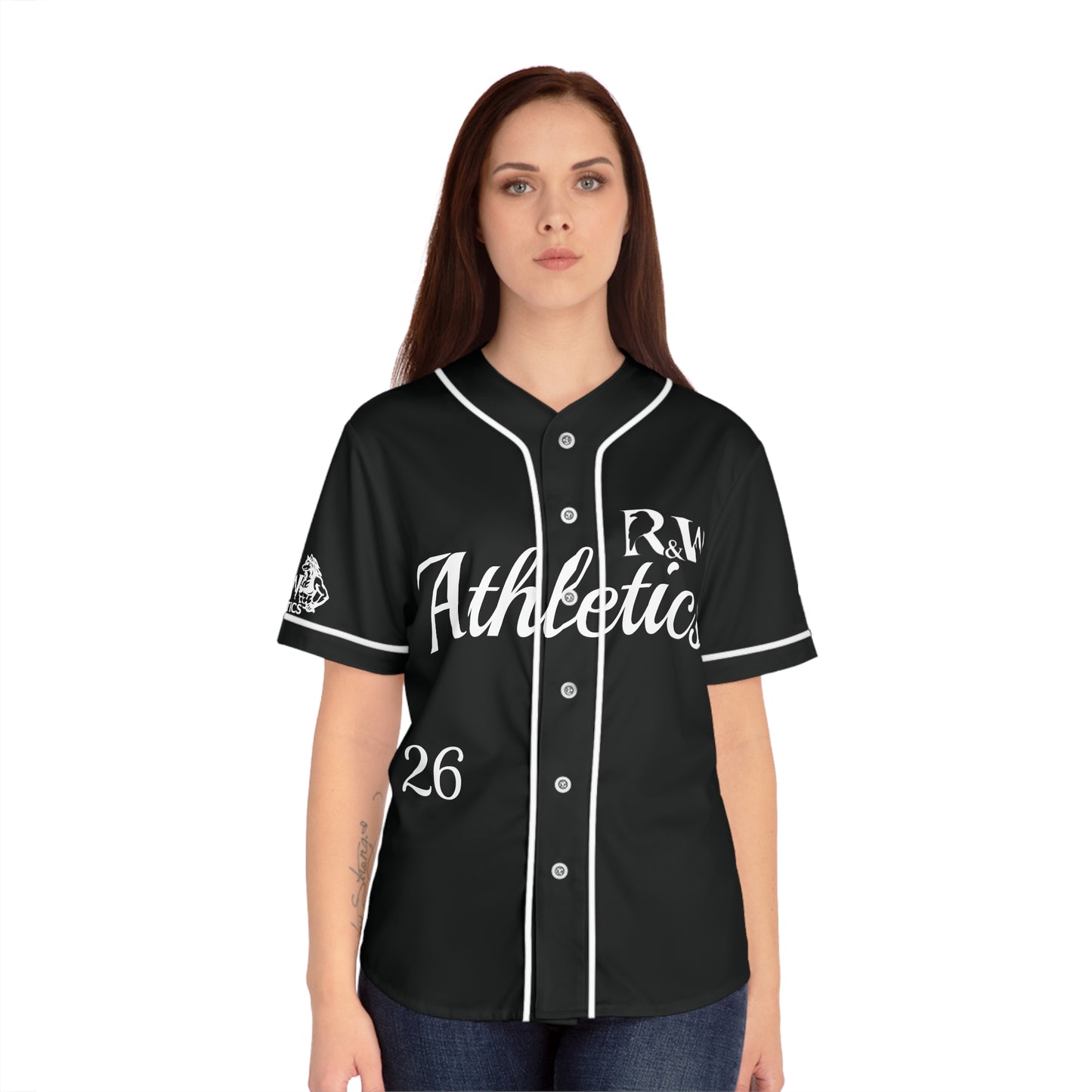 R&W Women's "Opening Day" Baseball Jersey — Tarmac Black