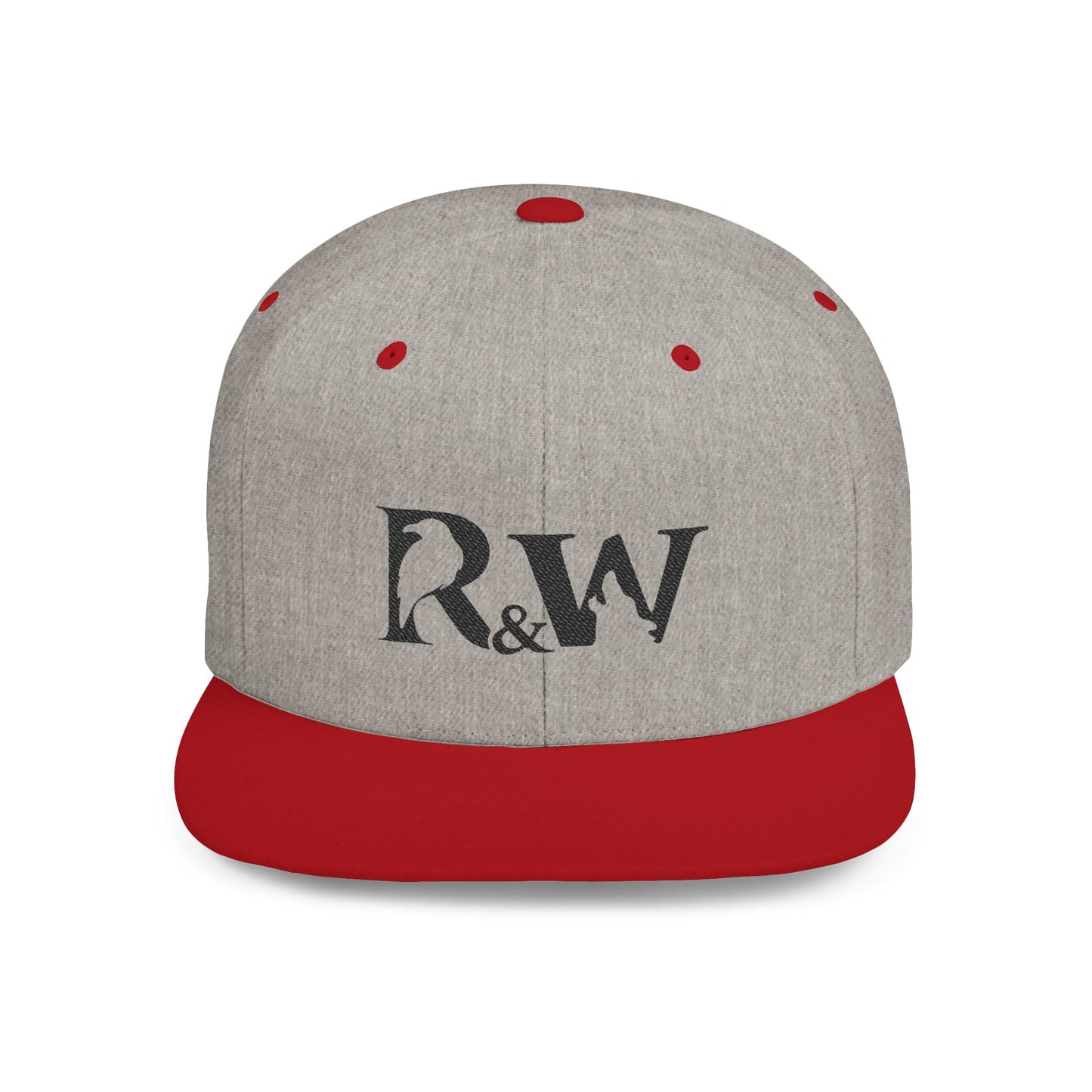 R&W Athletics Distressed Logo Snapback Hat