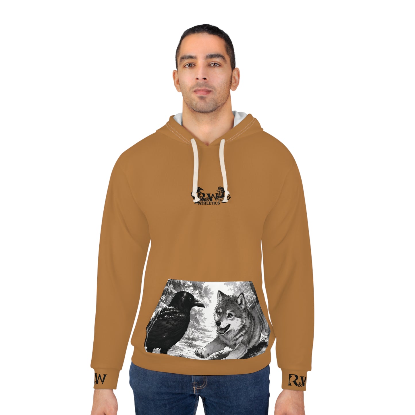 R&W Athletics Graphic Hoodie — "Origin Story" Cuero Cómodo Comic Panel Pullover