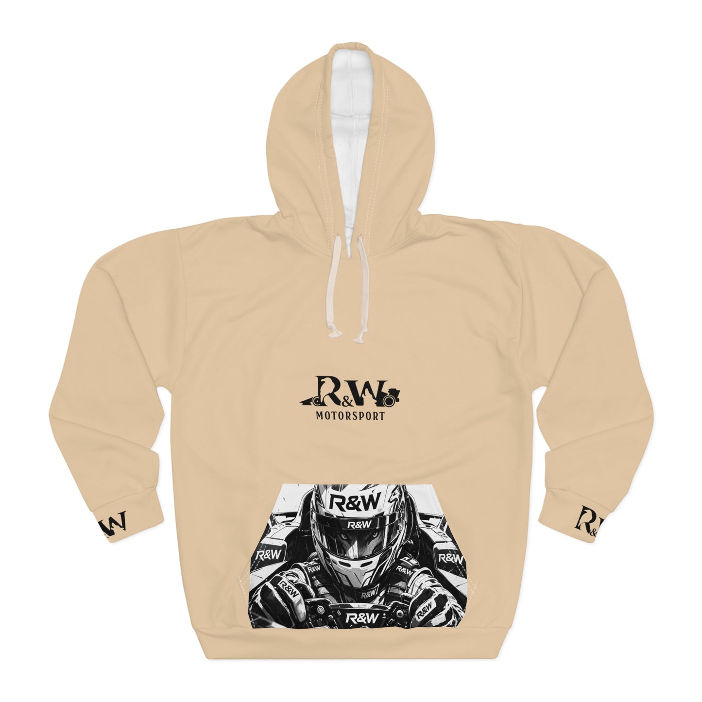 R&W Motorsport Hoodie — R&W 'Vision of the Raven, Power of the Wolf' Racing Pullover (Dakar Dunes)