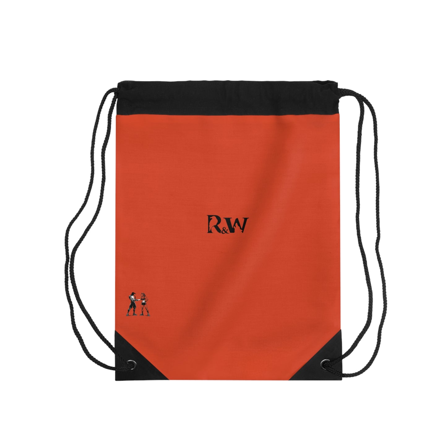 Monogram Drawstring Bag — Minimalist Rojo Rugiente I Gym Sack