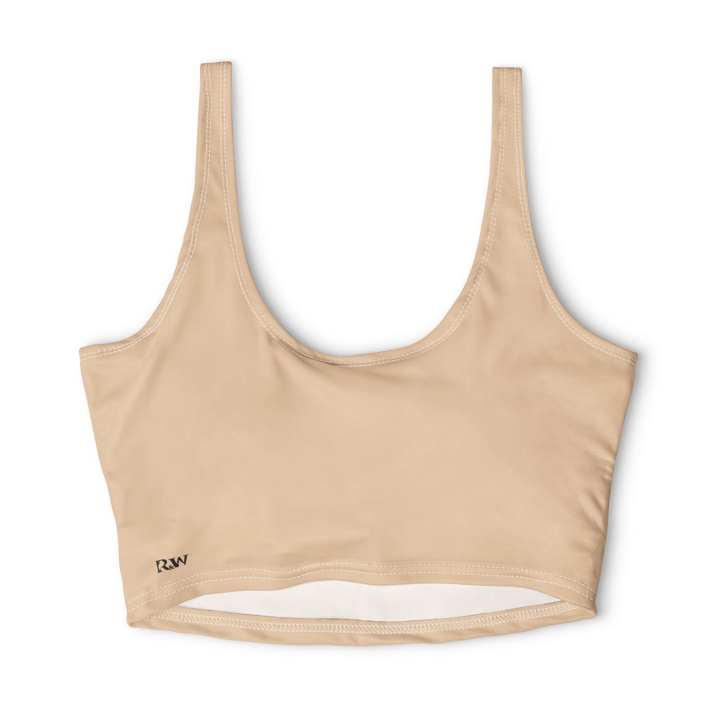 R&W Women's Monogram Sports Bra Athletic Top — Dakar Dunes