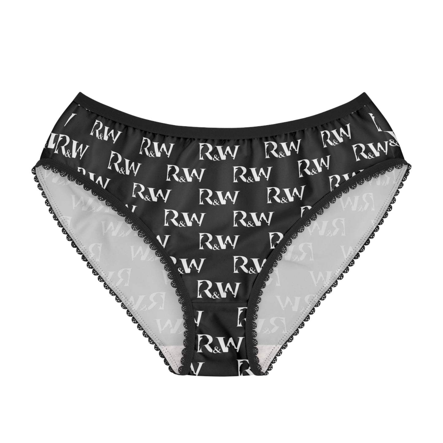 Women's Pattern Briefs — Tarmac Black