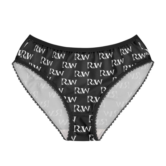 Women's Pattern Briefs — Tarmac Black