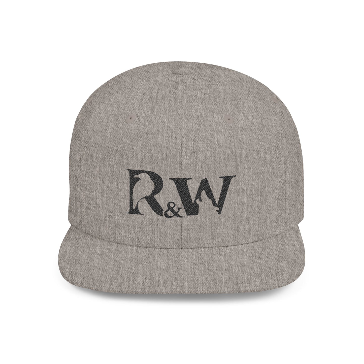 R&W Athletics Distressed Logo Snapback Hat
