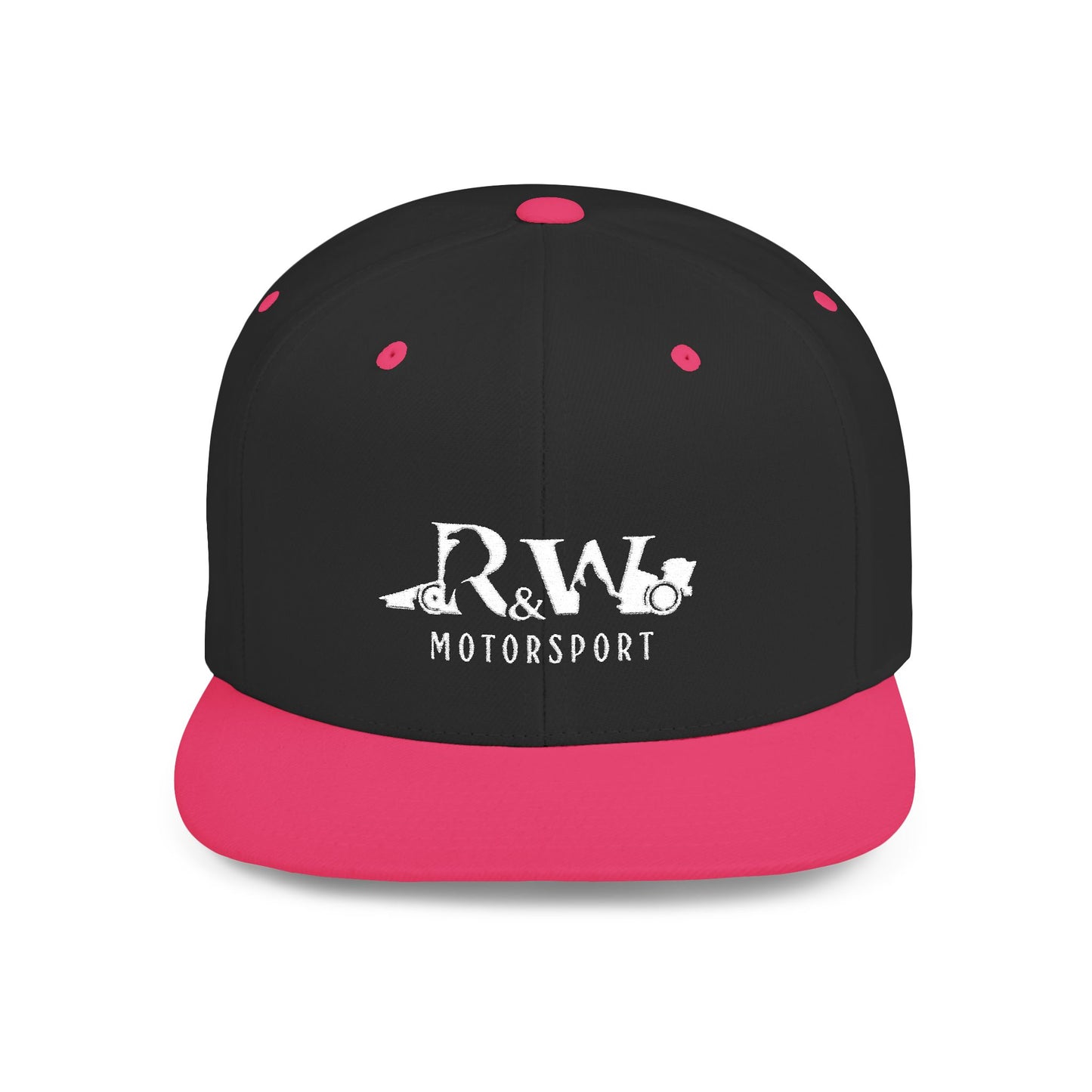 R&W Motorsport Distressed Logo Snapback Hat
