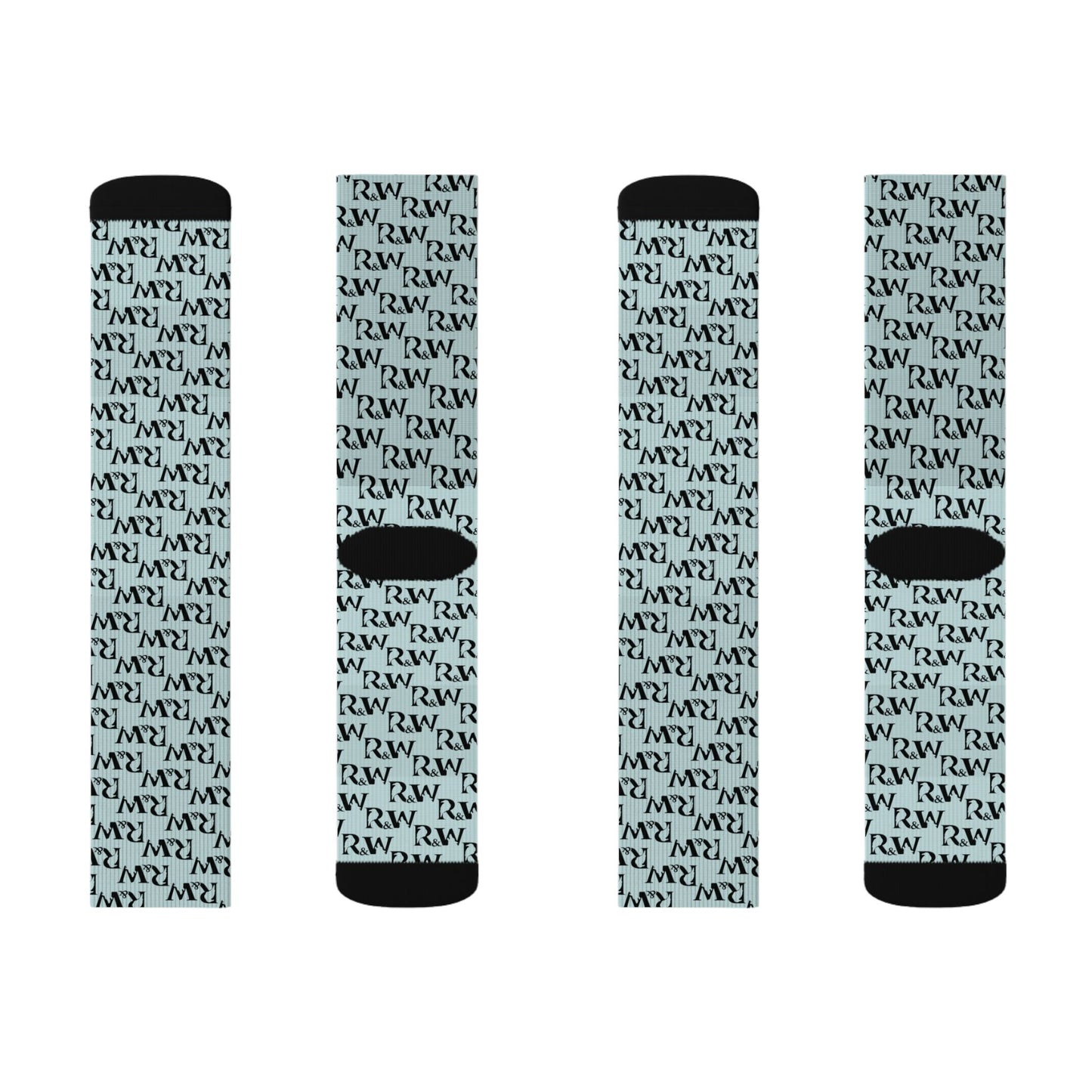 Monogram Pattern Socks — Horizon Crew Socks