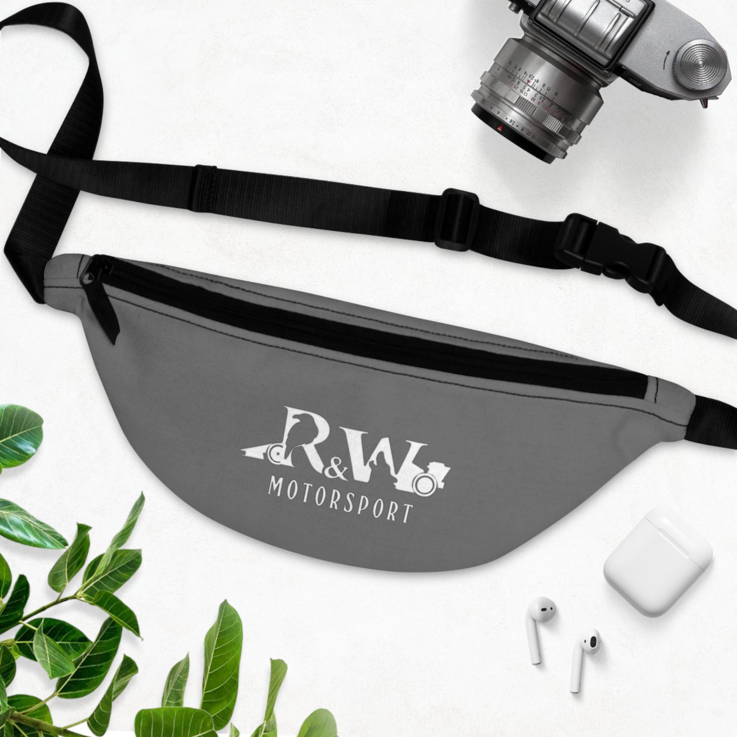 Motorsport Fanny Pack — "Asphalt Grey"