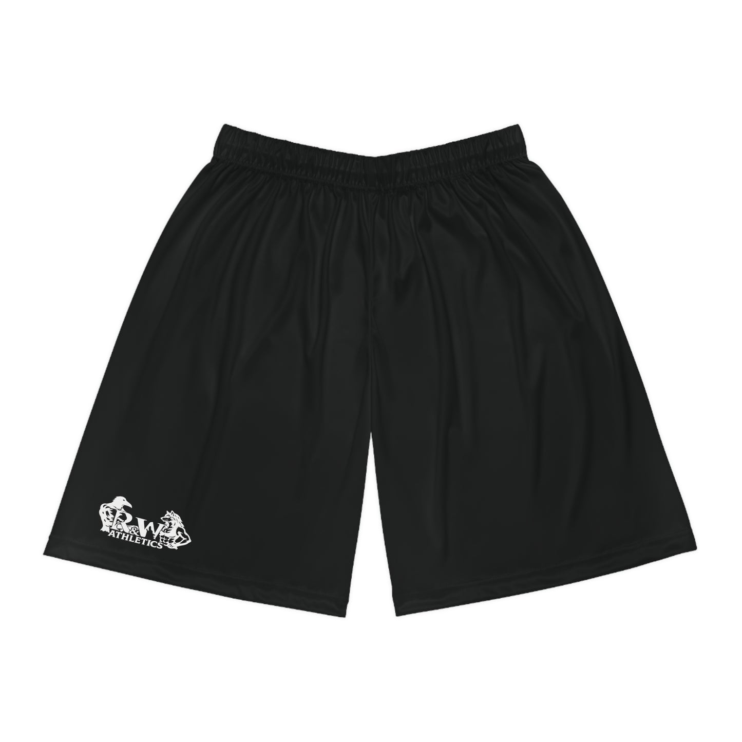 R&W Athletics Teamwork Logo Basketball Shorts—Tarmac Black