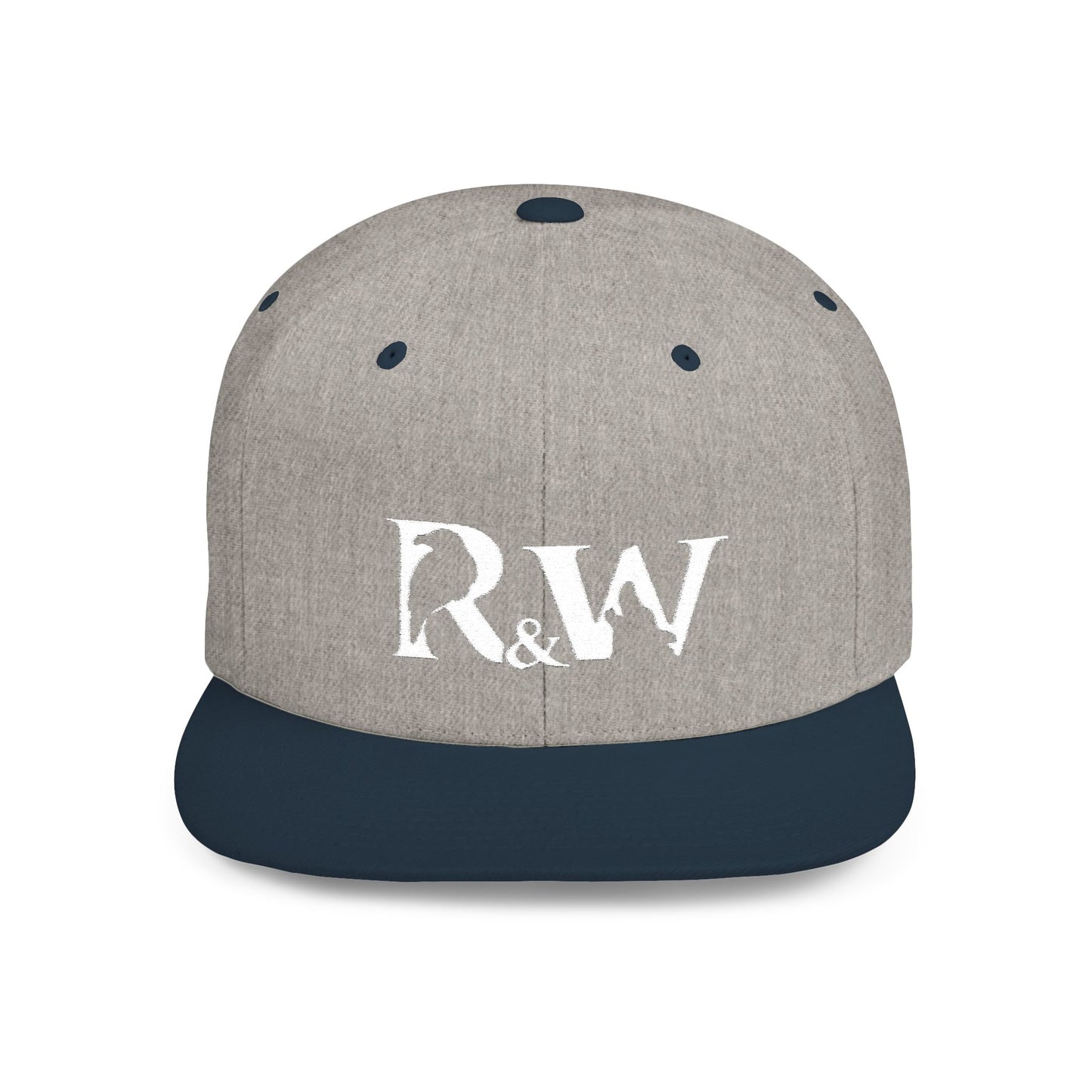 R&W Athletics Distressed Logo Snapback Hat