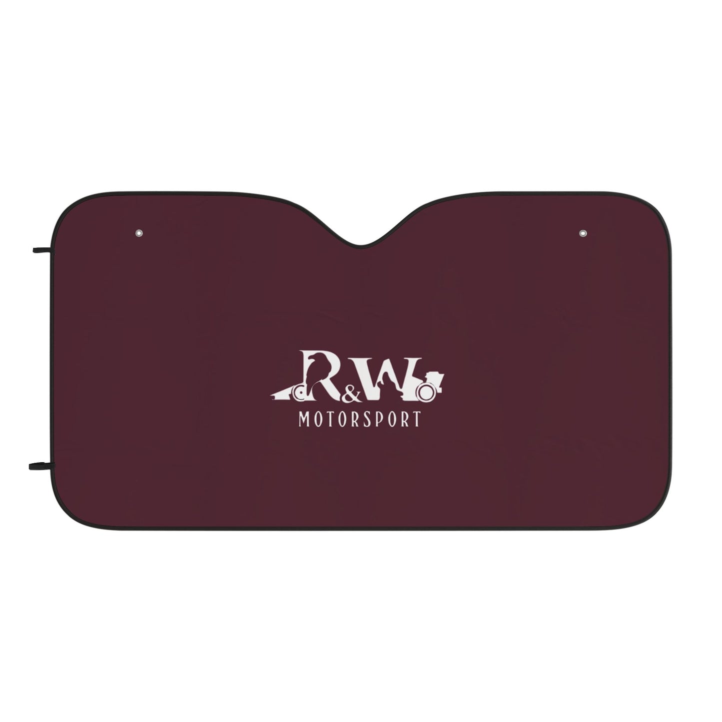 R&W Motorsport Car Sun Shade — Wine